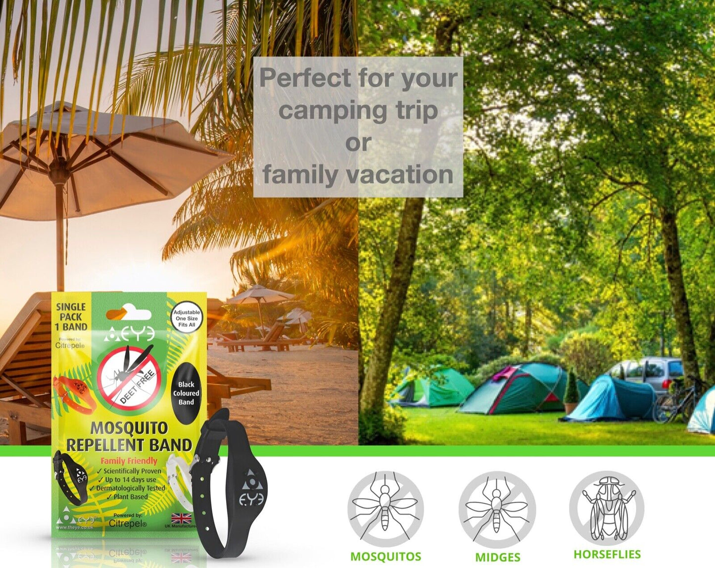 THEYE® Natural Mosquito Repellent Wrist Band