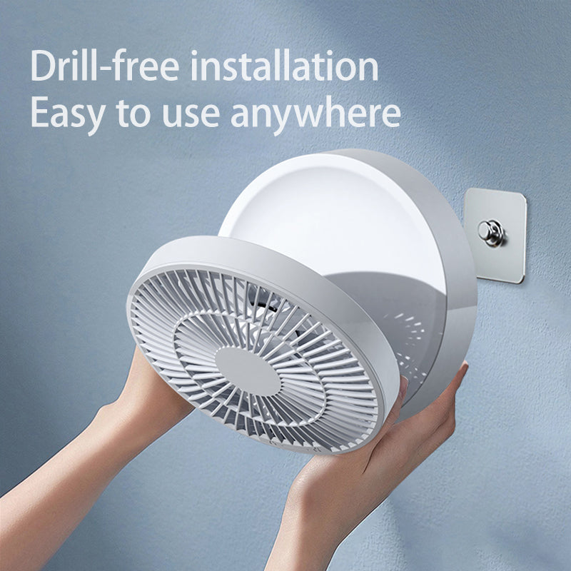Ultimate 2-in-1 Dual-Use Fan: Desktop & Wall-Mounted