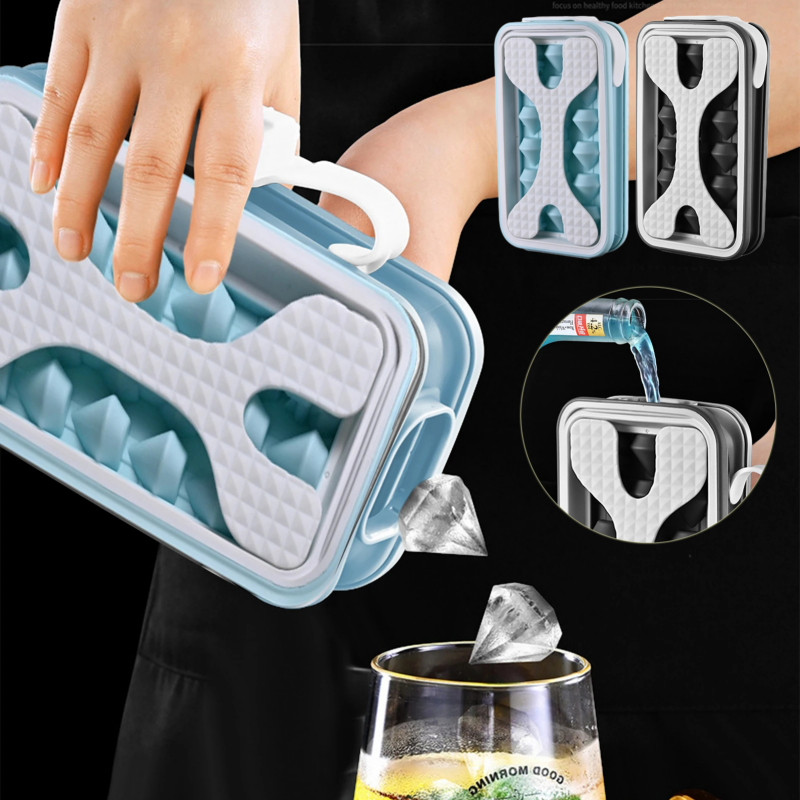 2in1 Portable Silicone Ice Ball Mold & Water Bottle