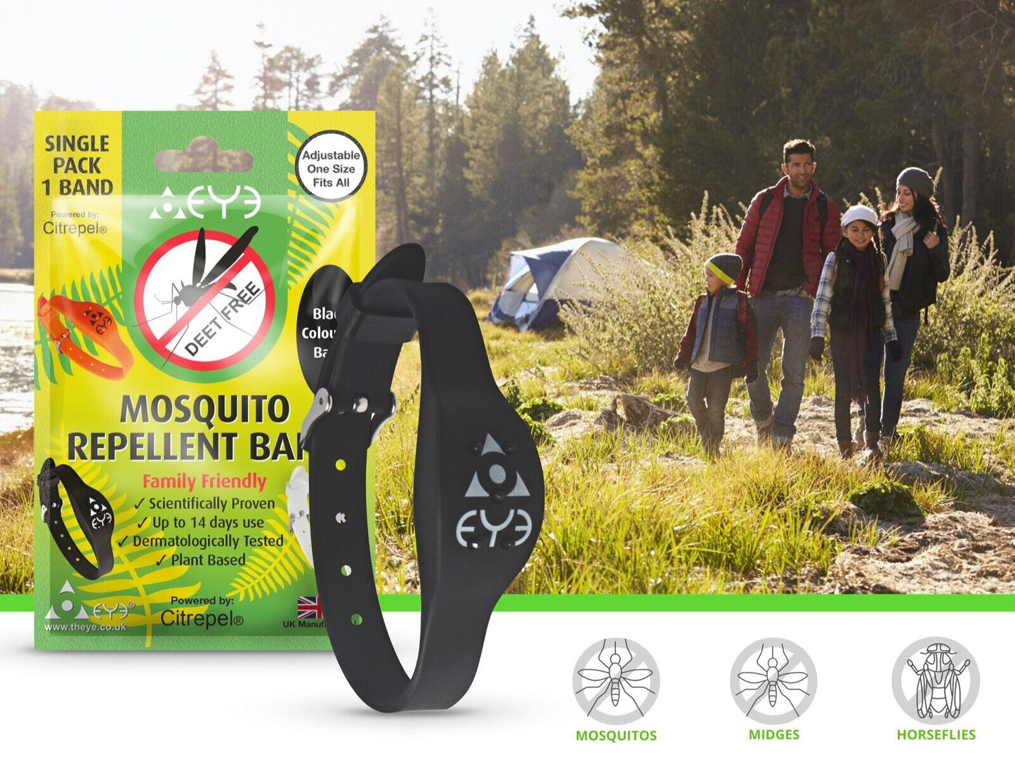 THEYE® Natural Mosquito Repellent Wrist Band