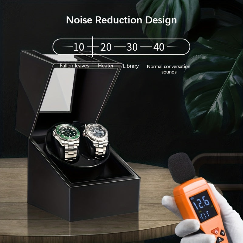 Quiet Dual Watch Winder for Automatic Watches