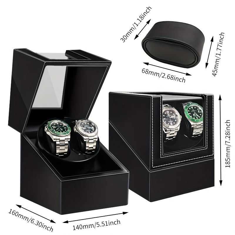 Quiet Dual Watch Winder for Automatic Watches