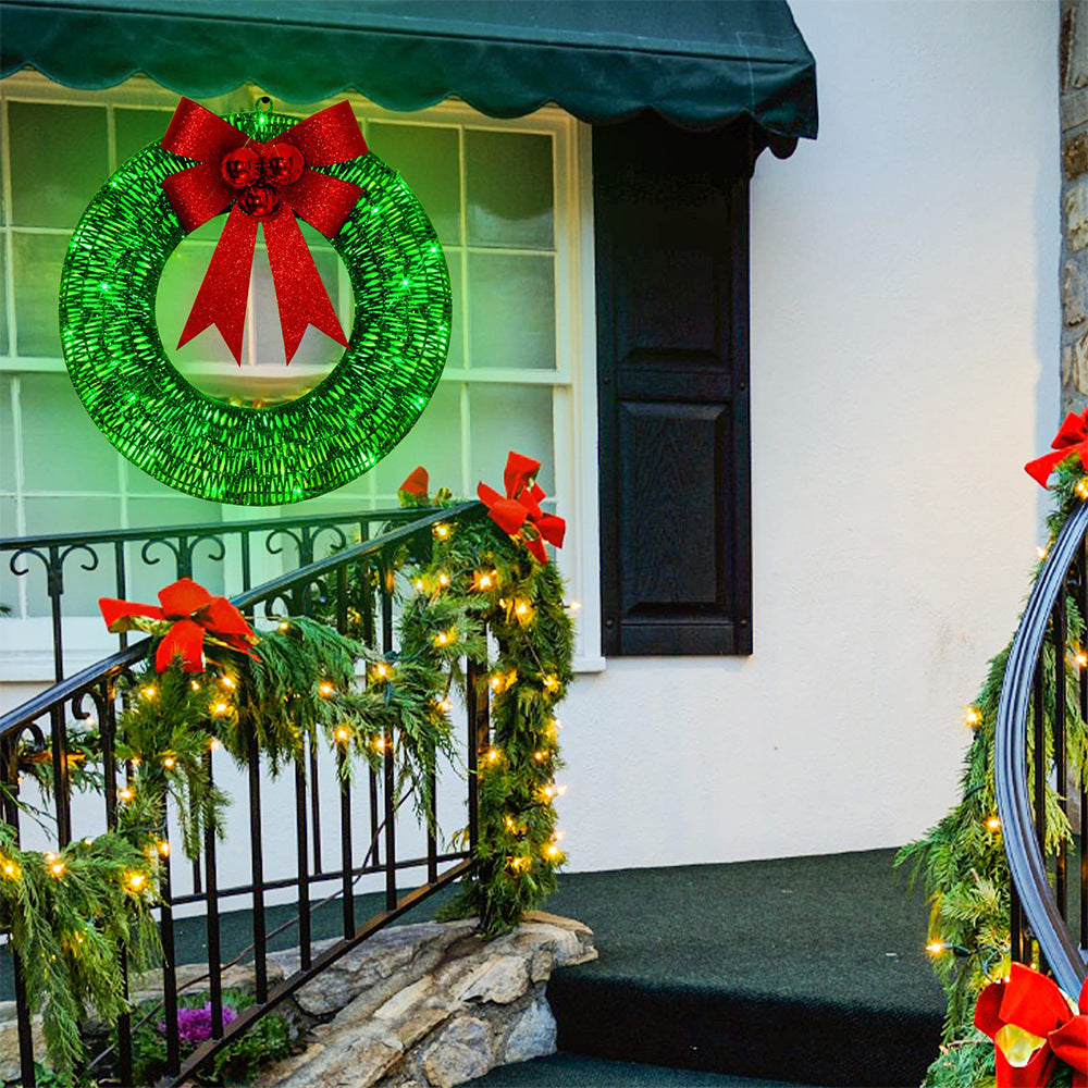 Handcrafted 50cm LED Christmas Wreath