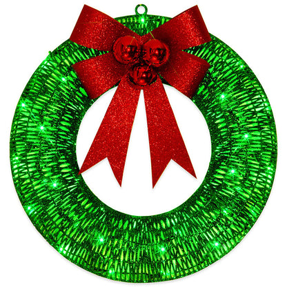 Handcrafted 50cm LED Christmas Wreath