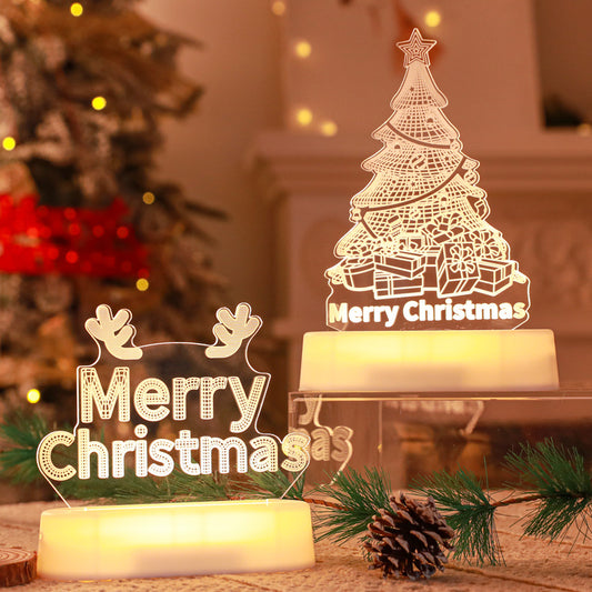 Festive Glow: 3D Lamp Acrylic LED Night Lights