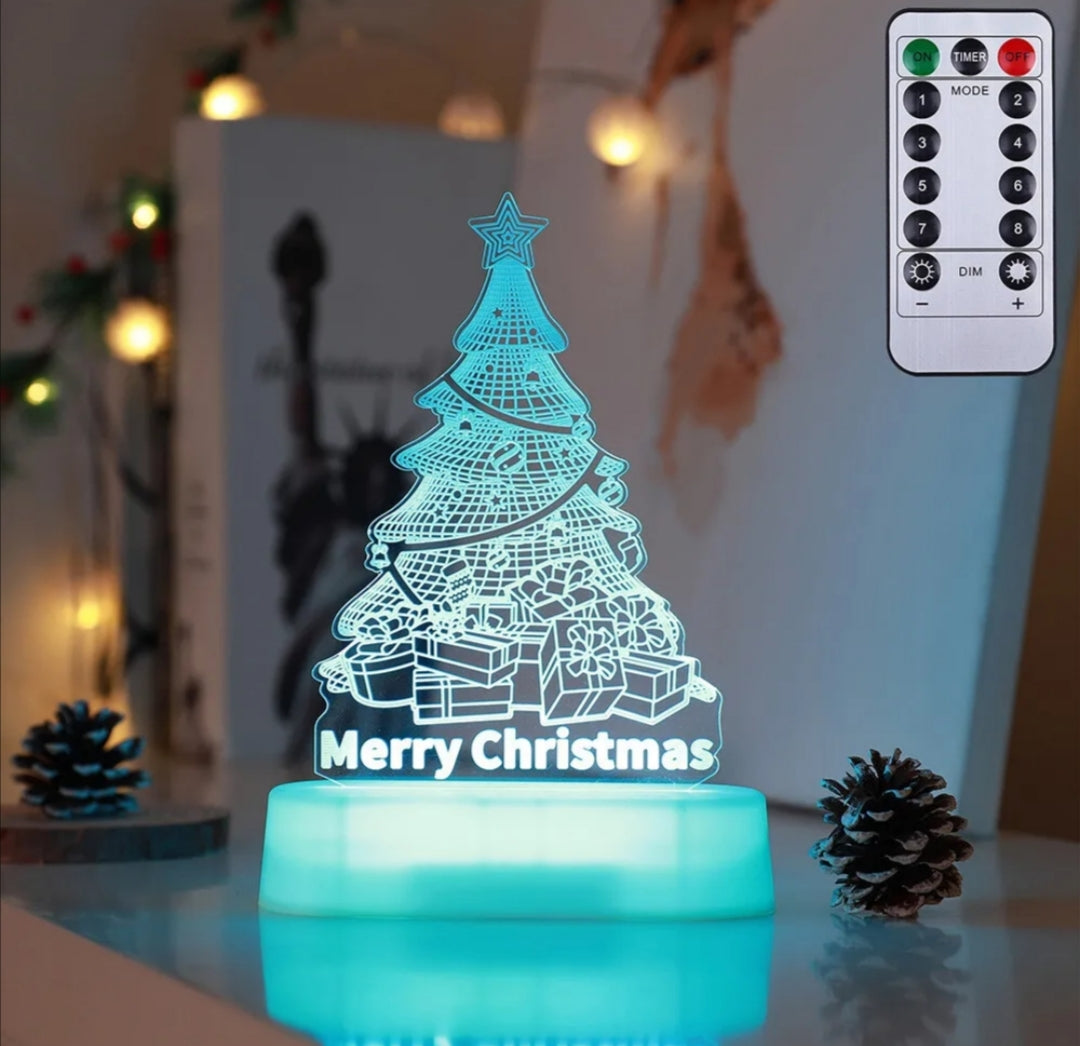 Festive Glow: 3D Lamp Acrylic LED Night Lights