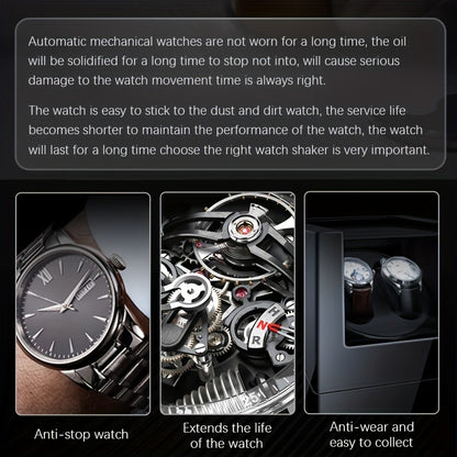 Quiet Dual Watch Winder for Automatic Watches