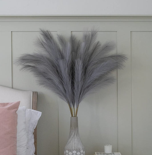 Large Pampas Grass Grey Extra Fluffy