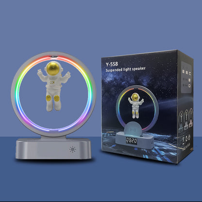 Magnetic Levitation Astronaut Bluetooth Speaker Clock