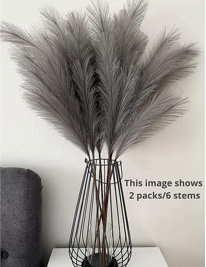 Large Pampas Grass Grey Extra Fluffy