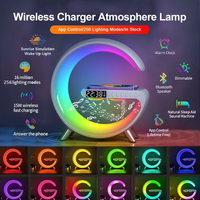 Intelligent Atmosphere Bluetooth Speaker And Wireless Charger