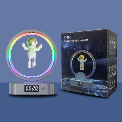 Magnetic Levitation Astronaut Bluetooth Speaker Clock
