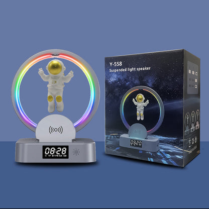 Magnetic Levitation Astronaut Bluetooth Speaker Clock