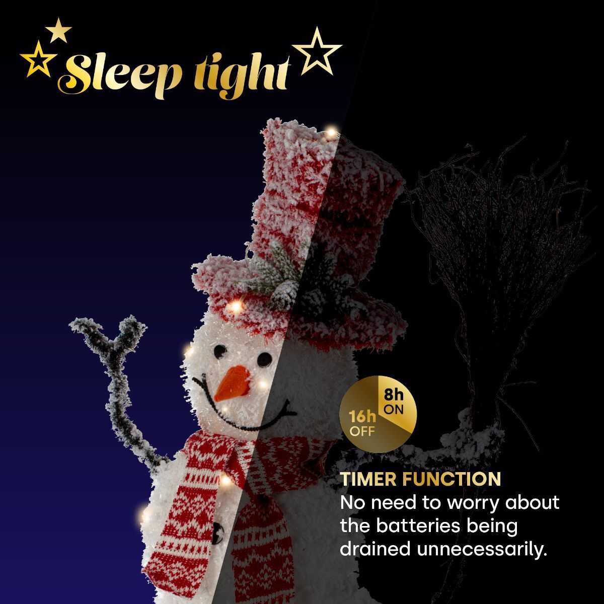 LED Christmas Snowman 85cm